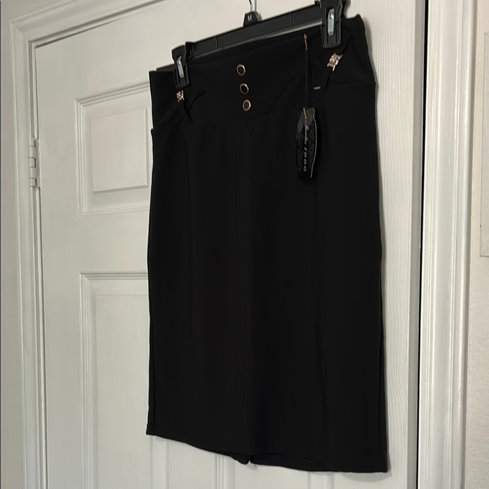 Studio I Black Pencil Skirt Knee-Length Workwear
